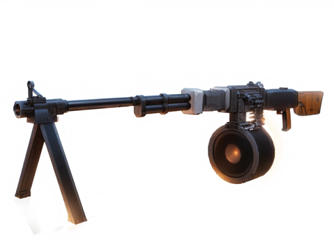 轻量化机枪su模型