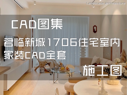 君临新城1706住宅室内家装CAD施工图全套cad施工图