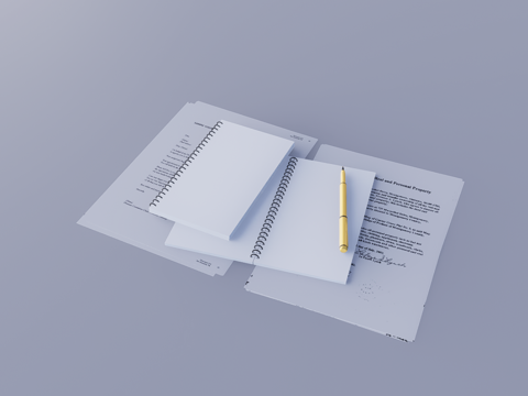 办公用品su模型