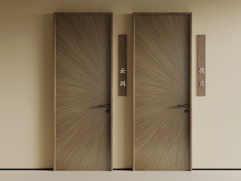 中古风门su模型