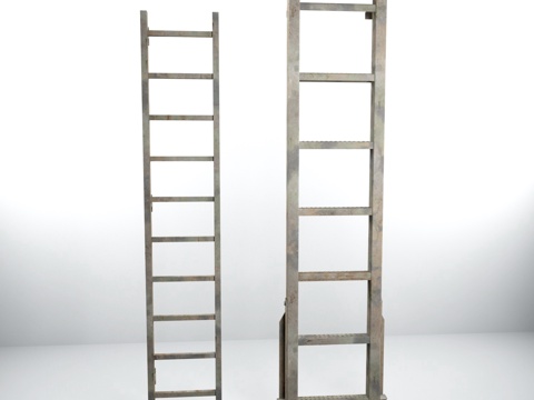 梯子 爬梯子 木梯子 金属梯子3d模型 