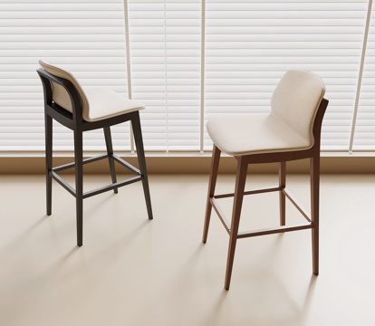 法式中古吧凳su模型