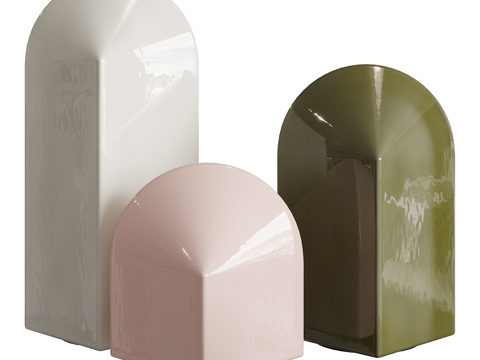  现代极简装饰台灯3d模型 