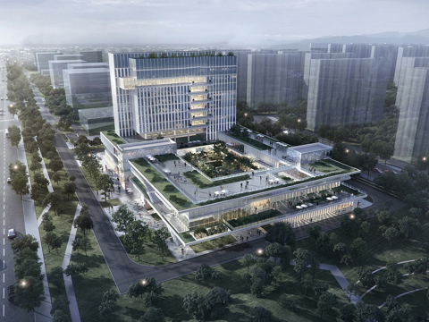 现代高层办公楼 商业综合体  办公楼建筑su模型