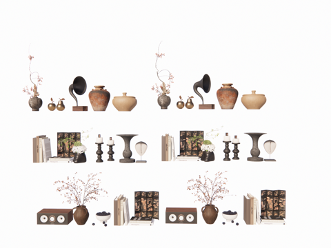 陈设 摆件su模型