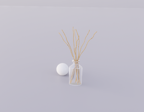 香薰摆件su模型