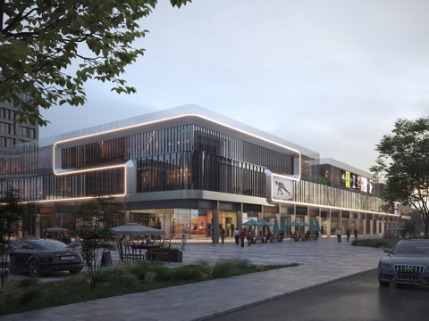  商业街 商铺 综合体 商场3d模型 