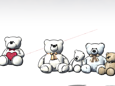 玩偶小熊su模型