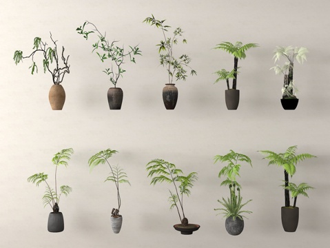 家居绿植 盆栽 盆景su模型