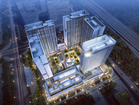 现代风格商业高层 商业街 公寓su模型