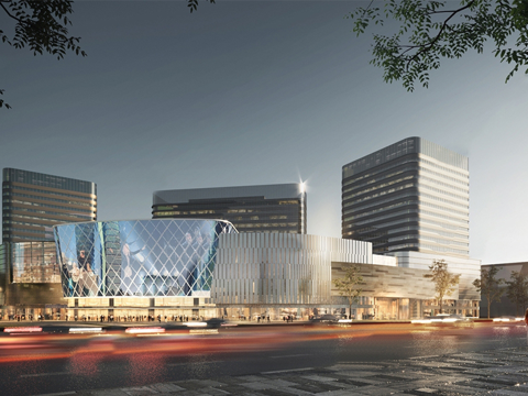 商业综合体建筑 写字楼办公楼建筑su模型