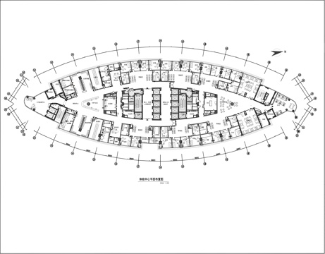体检中心平面施工图cad施工图