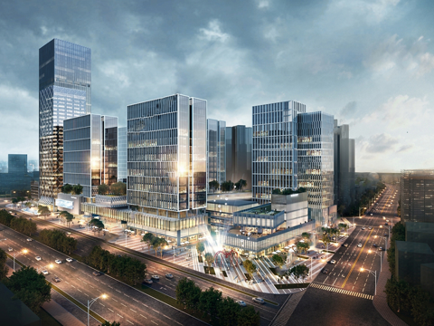 现代商业综合体 商城建筑 办公楼写字楼建筑su模型