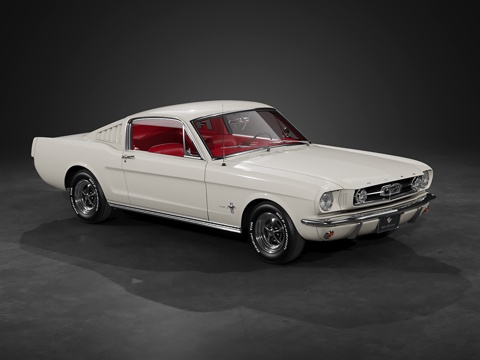 1965年福特野马快背车 老爷车豪车 跑车 经典 3D打印su模型