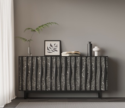 现代意式玄关柜su模型