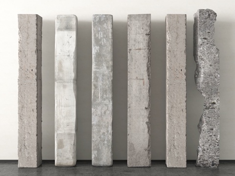 现代柱子 混凝土柱子 水泥柱子 破损柱子su模型