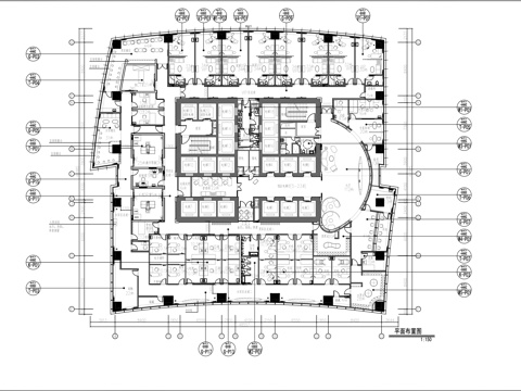 体检中心平面施工图cad施工图