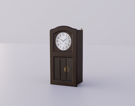 复古挂钟su模型