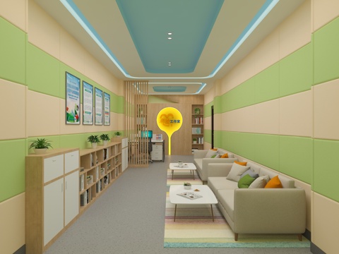  心灵驿站  工作室   调解室  解压室   洽谈室3d模型 