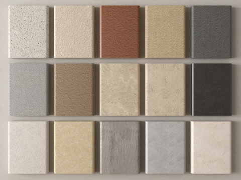 现代涂料 微水泥墙面 艺术漆 真石漆 墙面水泥 肌理漆su模型