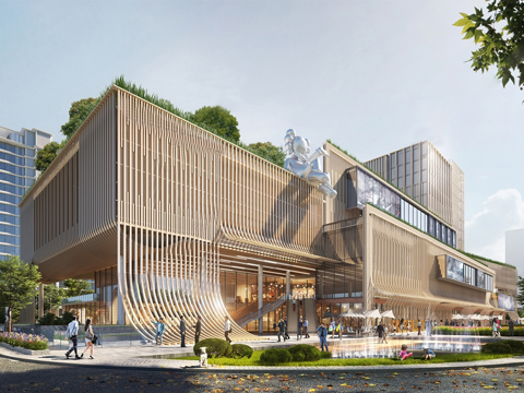 商业综合体 商场建筑  办公楼建筑su模型