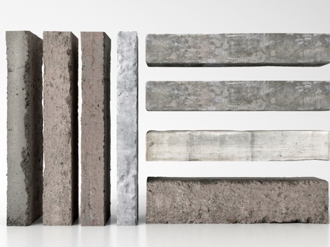 现代柱子 混凝土柱子 水泥柱子su模型