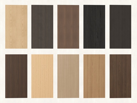 现代木饰面护墙板  墙饰板 木饰面背景墙su模型