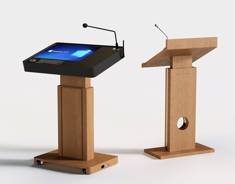 现代讲台 讲桌 主持台 主持桌 演讲桌su模型