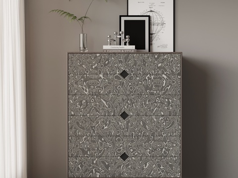 现代意式玄关柜 高柜 斗柜su模型