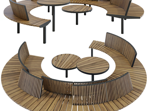  现代 LAGO 系列户外家具3d模型 