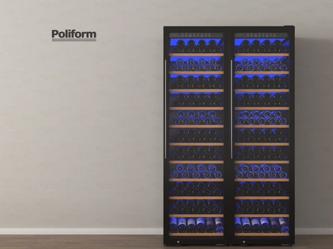 现代酒柜 红酒柜 冰箱酒柜 恒温酒柜 成品酒柜 吧台酒柜su模型