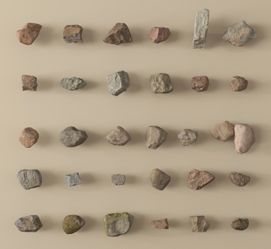 现代石头 石块 岩石 景观石 庭院石头su模型