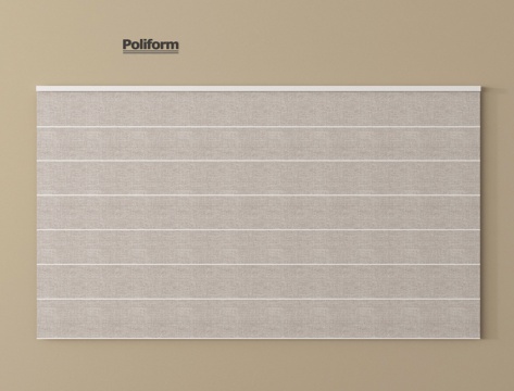 现代卷帘 布帘 罗马帘su模型