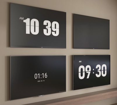  现代智能电视 液晶电视 壁挂电视3d模型 