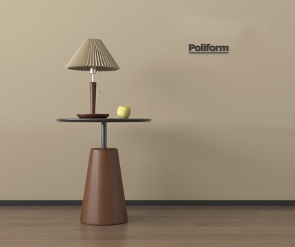 中古风边几 小圆几 台灯su模型