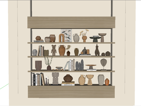 现代装饰柜su模型