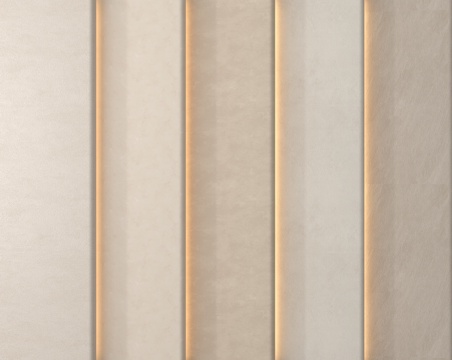 现代布料 现代墙布 护墙板 暖色墙su模型