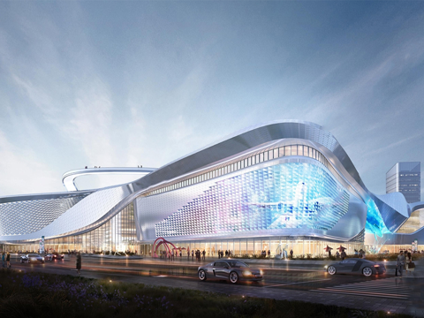 商业综合体建筑 商场建筑su模型