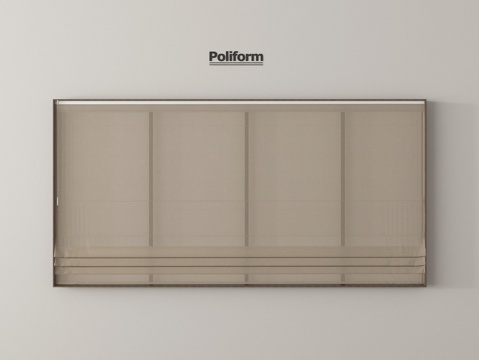 现代简约窗帘 香格里拉帘 布帘 罗马帘su模型