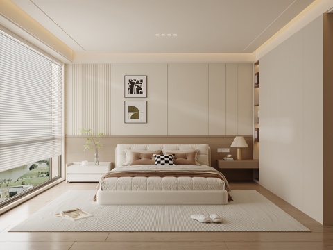 现代卧室su模型