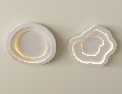 现代吸顶灯 卧室吸顶灯 儿童吸顶灯su模型