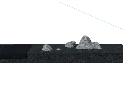 现代水景雕塑su模型