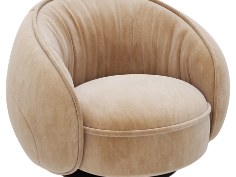 BAXTER现代单人沙 休闲椅 休闲沙发 沙发椅 LEONsu模型