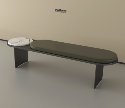 意式床尾凳 长凳 沙发凳 换鞋凳su模型