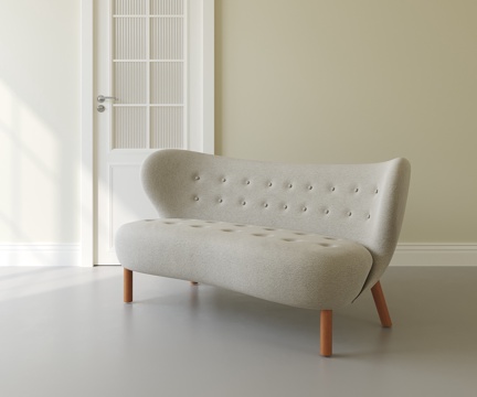 现代中古沙发su模型