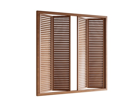 现代推拉窗 窗户su模型