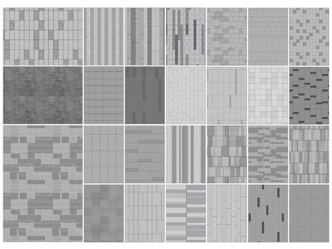 现代石材铺装铺地 广场铺装 地面铺装 道路铺装 商业铺装su模型