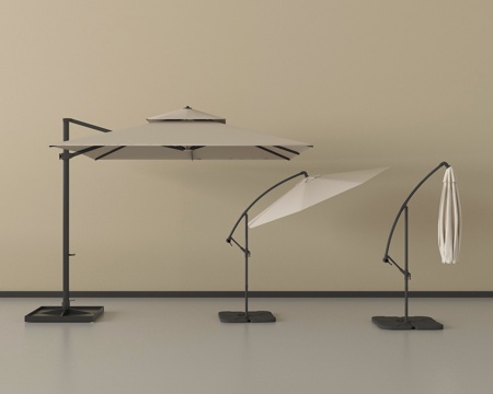 现代户外遮阳伞 太阳伞 折叠伞su模型