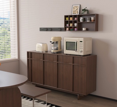 中古餐边柜 矮柜 装饰柜 厨房小家电su模型