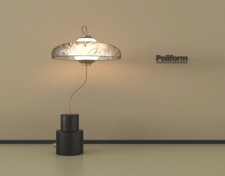  现代轻奢台灯 玻璃台灯3d模型 